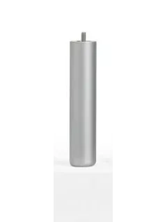Pata Madera Plata 25 cm Cilíndrica con Arandela