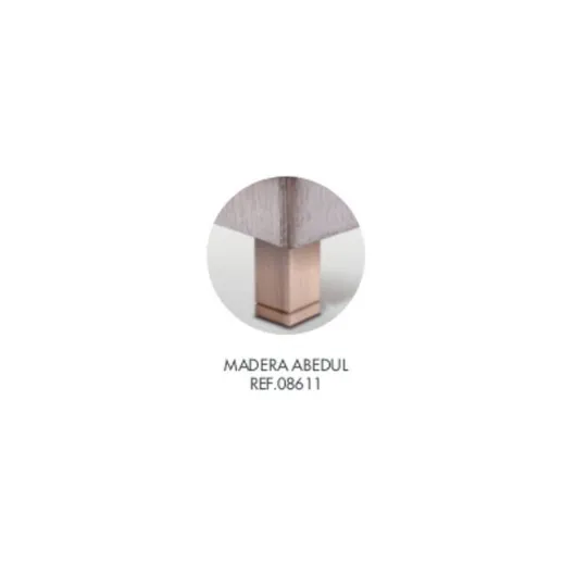 4 Patas de Madera Cuadradas Biseladas (15 cm) Wengué