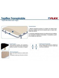 Base Tapizada Flex Tapiflex Transpirable : Flex Store ▷ Colchones, bases y  almohadas