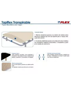 TAPIFLEX FLEX TRANSPIRABLE - Colchonería Las Orquideas