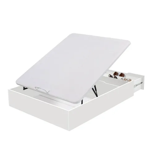 Flex Canapé Abatible Madera Con Zapatero, 105x190 Cm, Natural - Cama Plegable Con Almacenamiento